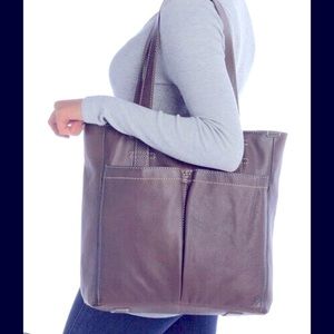 Frye Mindy Grey pocket tote bag